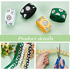   4 Rolls 4 Colors Sport Ball Print Grosgrain Ribbon OCOR-PH0004-07A-4