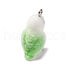 Flocky Resin Pendants RESI-Q011-03B-2