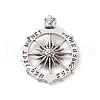 Tibetan Style Alloy Big Pendants FIND-C008-07AS-1