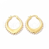 Oval Rack Plating Brass Hoop Earrings for Women EJEW-H091-18G-1
