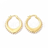 Oval Rack Plating Brass Hoop Earrings for Women EJEW-H091-18G-1