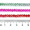 Transparent Painted Glass Beads Strands DGLA-A034-T3mm-A24-3