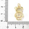 Brass Micro Pave Cubic Zirconia Pendants KK-Q068-04D-3