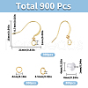 SUNNYCLUE 300Pcs Brass Earring Wire KK-SC0004-84G-2