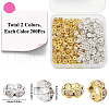 SOFPLATE 400pcs 2 Colors Brass Rhinestone Spacer Beads RB-SP0001-03A-2