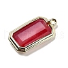 Natural Dyed Jade Pendants G-U019-04G-08-2