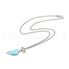 Best Friends Alloy Pendant Necklaces NJEW-K124-02B-P-5