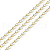 Ion Plating(IP) 304 Stainless Steel Dapped Chains AJEW-Q150-09G-07-1