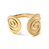 304 Stainless Steel Open Cuff Rings RJEW-Q808-06G-2