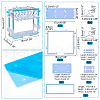 Opaque Acrylic Earring Display Stands EDIS-WH0035-19C-2