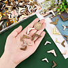   154Pcs 11 Style Alloy & Iron Corner Guards for Notebook OFST-PH0001-03-3