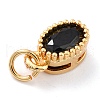 Real 18K Gold Plated Brass Inlaid Cubic Zirconia Charms ZIRC-L100-079G-01-4