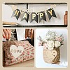 40Pcs 8 Style Wedding Theme Unfinished Wood Heart Pendant Decorations WOOD-CJ0002-06-7