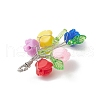 Rose Resin Pendants PALLOY-JF03758-4