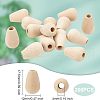 Olycraft 200Pcs Wood Beads WOOD-OC0003-47-2