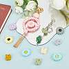 SUNNYCLUE 40Pcs 20 Styles Food Grade Eco-Friendly Focal Silicone Beads SIL-SC0002-15-4