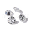 Pointed Back Glass Rhinestone Cabochons RGLA-WH0016-01L-5