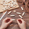 Fingerinspire 50Pcs Wooden Beads WOOD-FG0001-51-3