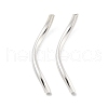 Brass Twist Tube Beads KK-B120-02C-S-1