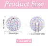SUNNYCLUE 40Pcs Resin Rhinestone Beads RESI-SC0003-12-2