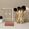 3Pcs 3 Sizes Alloy Jewelry Display Stands with Wood Base EDIS-WH0022-25-5