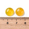 Natural Yellow Agate Cabochons G-K348-07B-03-3