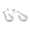 Stainless Steel Stud Earrings EJEW-N054-03P-2