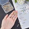 Unicraftale 80 Pcs 2 Colors 304 Stainless Steel Linking Rings STAS-UN0021-75-2