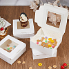 Square Kraft Paper Storage Gift Boxes CON-WH0095-81B-02-4