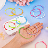 60Pcs 15 Colors Waxed Ployester Braided Cord Bracelets Set BJEW-TAC0013-5