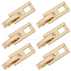 SUNNYCLUE 6Pcs Brass Fold Over Clasps KK-SC0005-46-1