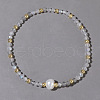 Natural Green Onyx Agate Beaded Stretch Bracelets for Women BG9690-2-1