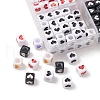 160Pcs 4 Style Opaque Acrylic Beads MACR-YW0002-78-2