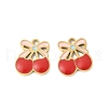 304 Stainless Steel Enamel Charms STAS-R168-02E-G-1
