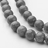 Natural Mashan Jade Round Beads Strands X-G-D263-8mm-XS29-2