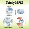 2-Hole Resin Button BUTT-TAC0007-01A-5