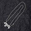 201 Stainless Steel Pendant Necklaces for Man NJEW-Q336-02D-P-4
