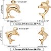SUPERFINDINGS 48Pcs 6 Colors Brass Charms KK-FH0001-93-5