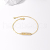 Brass Oval Link Bracelets LB3469-1-4