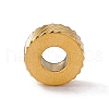 Twill Pattern 304 Stainless Steel Beads STAS-E179-02B-02G-2