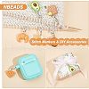 Resin Bread & Pastry & Avocado Pendant Decorations HJEW-PH01549-4