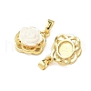 Brass Resin Pendants KK-B139-16G-02-2