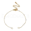 ABS Imitation Pearl Beaded Chains Bracelet Making AJEW-JB01351-1
