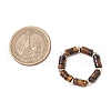 Hematite Beads & Natural Natural Tiger Eye Finger Rings for Women RJEW-JR00873-04-3