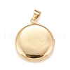 Brass Micro Pave Cubic Zirconia Locket Pendants KK-A161-43B-G-2