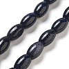 Synthetic Blue Goldstone Beads Strands G-B106-B01-01-1