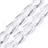 Transparent Glass Beads Strands GLAA-N001-48-1