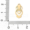201 Stainless Steel Pendants STAS-F316-06G-02-3