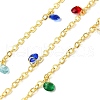 Brass Flat Round Cable Chains CHS-H112-11G-1