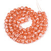 Baking Paint Glass Beads Strands DGLA-N015-10mm-04-2